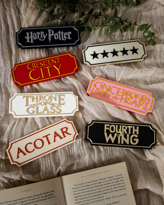 Bookshelf Plaque