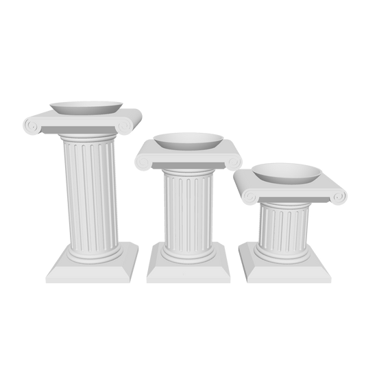 Greek Pillar Crystal Stand (Sphere Top)