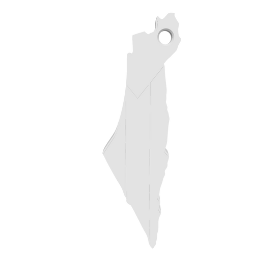 Palestine Map Keyring